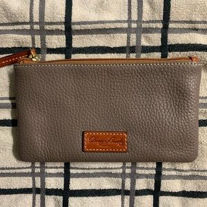 Dooney & Bourke pebbled leather small bag taupe